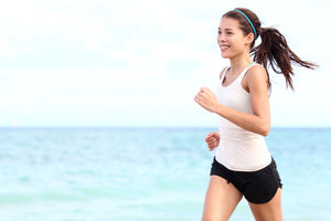 Mia® Sport Reflectors™ Headbands - on model running by ocean - #MiaKaminski Mia Beauty