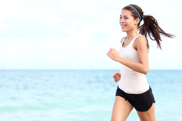 Mia® Sport Reflectors™ Headbands - on model running by ocean - #MiaKaminski Mia Beauty
