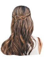 Mia® Infinity Clip and Wavy Bobby Pins - gold color - in waterfall hair style - designed by #Mia Kaminski of Mia Beauty