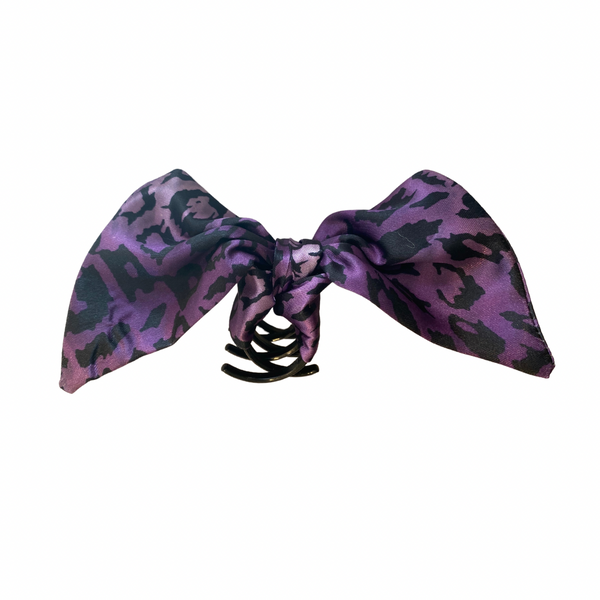 Jaw Clamp With Bow - Purple