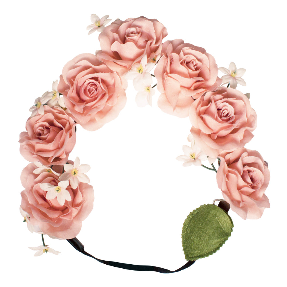 Mia® Flashion Flower Light Up Headband - mauve roses - by #MiaKaminski #Mia #MiaBeauty #Beauty #Hair #HairAccessories #headbands #lovethis #love #life #woman #flowerhalo #LEDlightedheadband #festivals #coachella #AsSeenOnTV