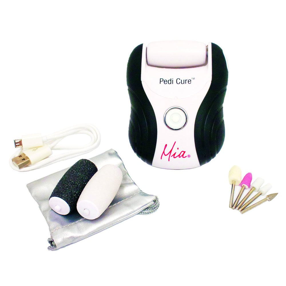 Mia® Pedi Cure Dry Skin and Callous Remover - by #MiaKaminski of Mia Beauty - all components shown