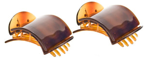 Mia® Super Clamp® - small size 2 pieces tortoise color - designed by #MiaKaminski of Mia Beauty