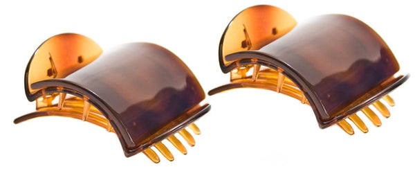 Mia® Super Clamp® - small size 2 pieces tortoise color - designed by #MiaKaminski of Mia Beauty