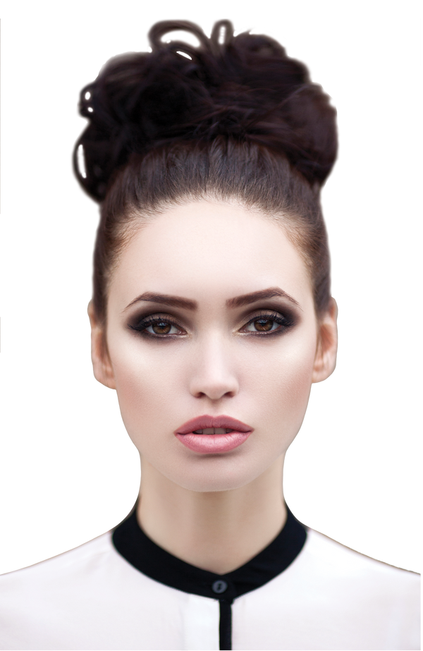 Mia® Fluffy Hair Ponywrap - dark brown color - by #MiaKaminski of #MiaBeauty - shoen in model's hair