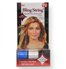 Bling String® - Hologram Blue + Silver